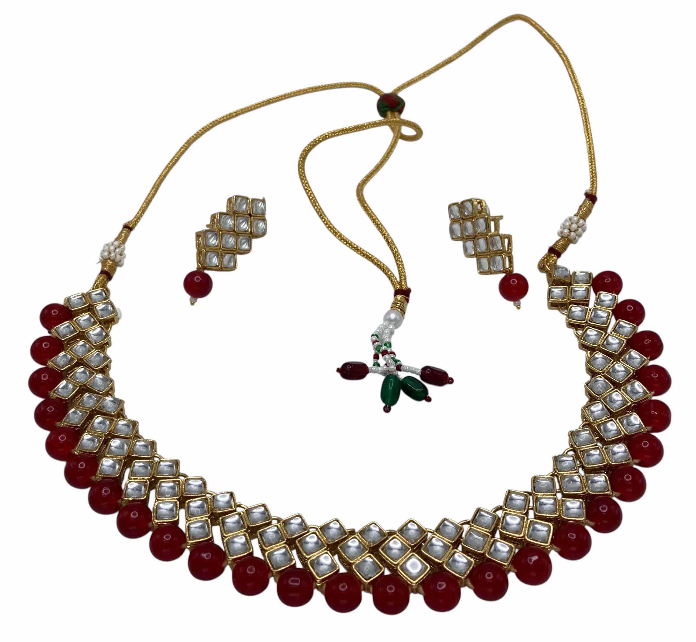 Photo 1 of GOLD FINISH FASHION JEWELRY SET