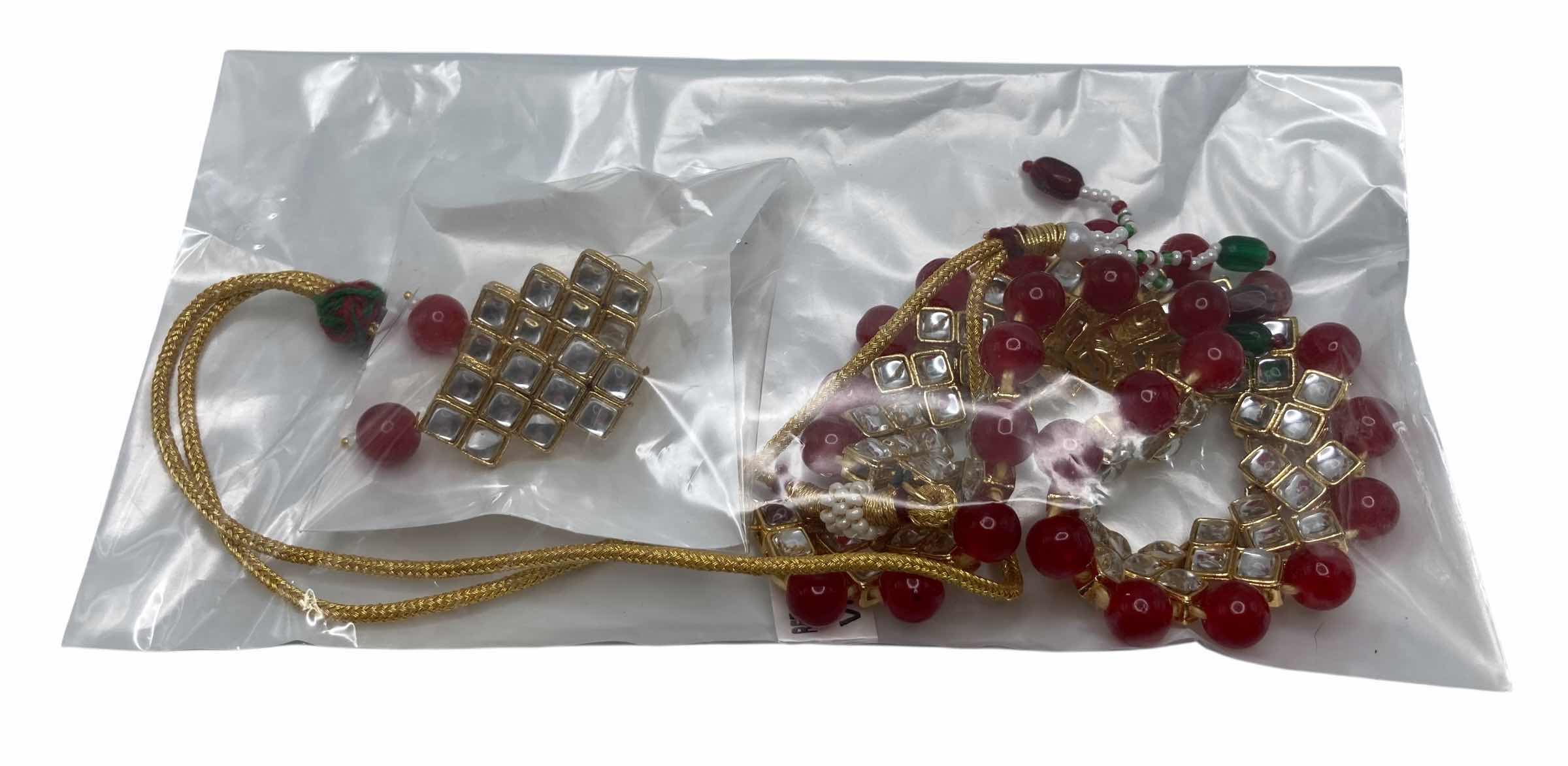 Photo 1 of GOLD FINISH FASHION JEWELRY SET