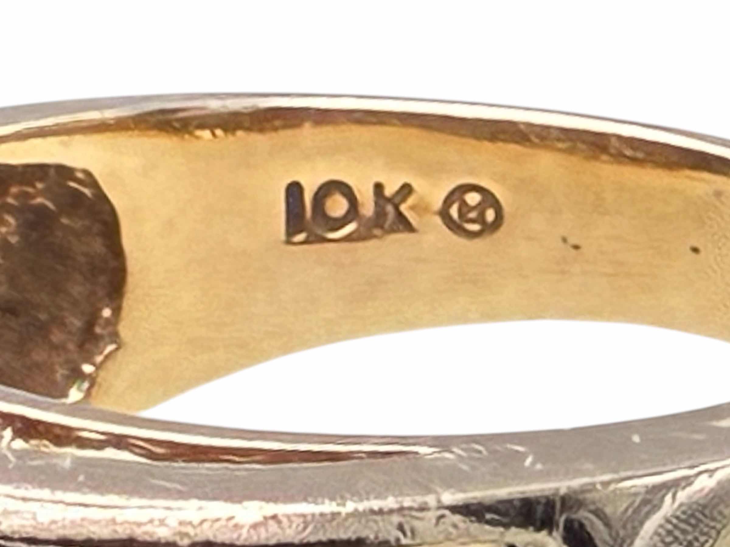 Photo 1 of DIAMOND BAGUETTE 10K GOLD ANNIVERSARY RING SIZE 7.5/7.4G $1800