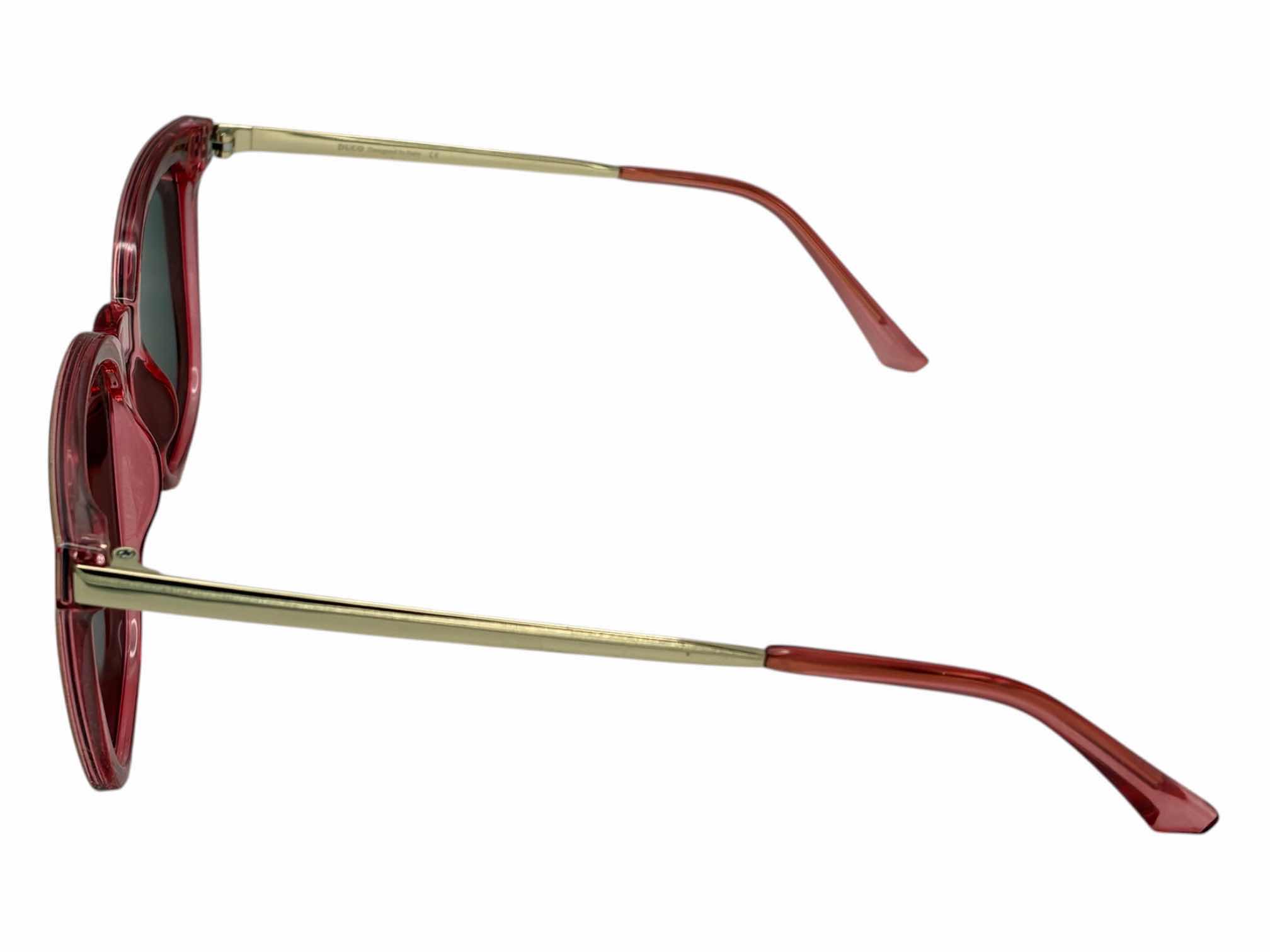 Photo 1 of DUCO MIRRORED PINK & GOLD SUNGLASSES W CASE & BOX