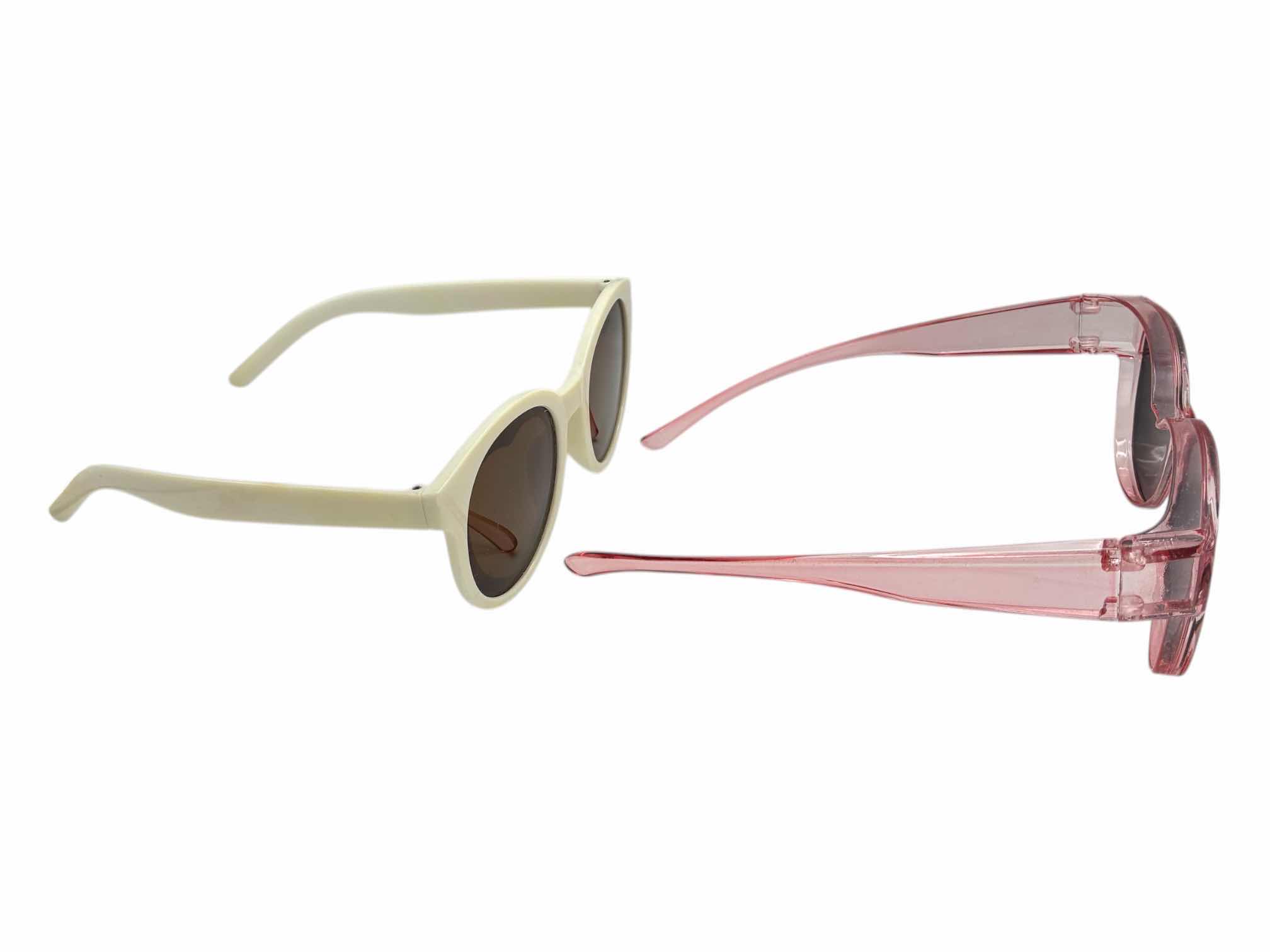 Photo 1 of HOTTIES WHITE HEART SUNGLASSES & PINK CLEAR SUNGLASSES W CASES