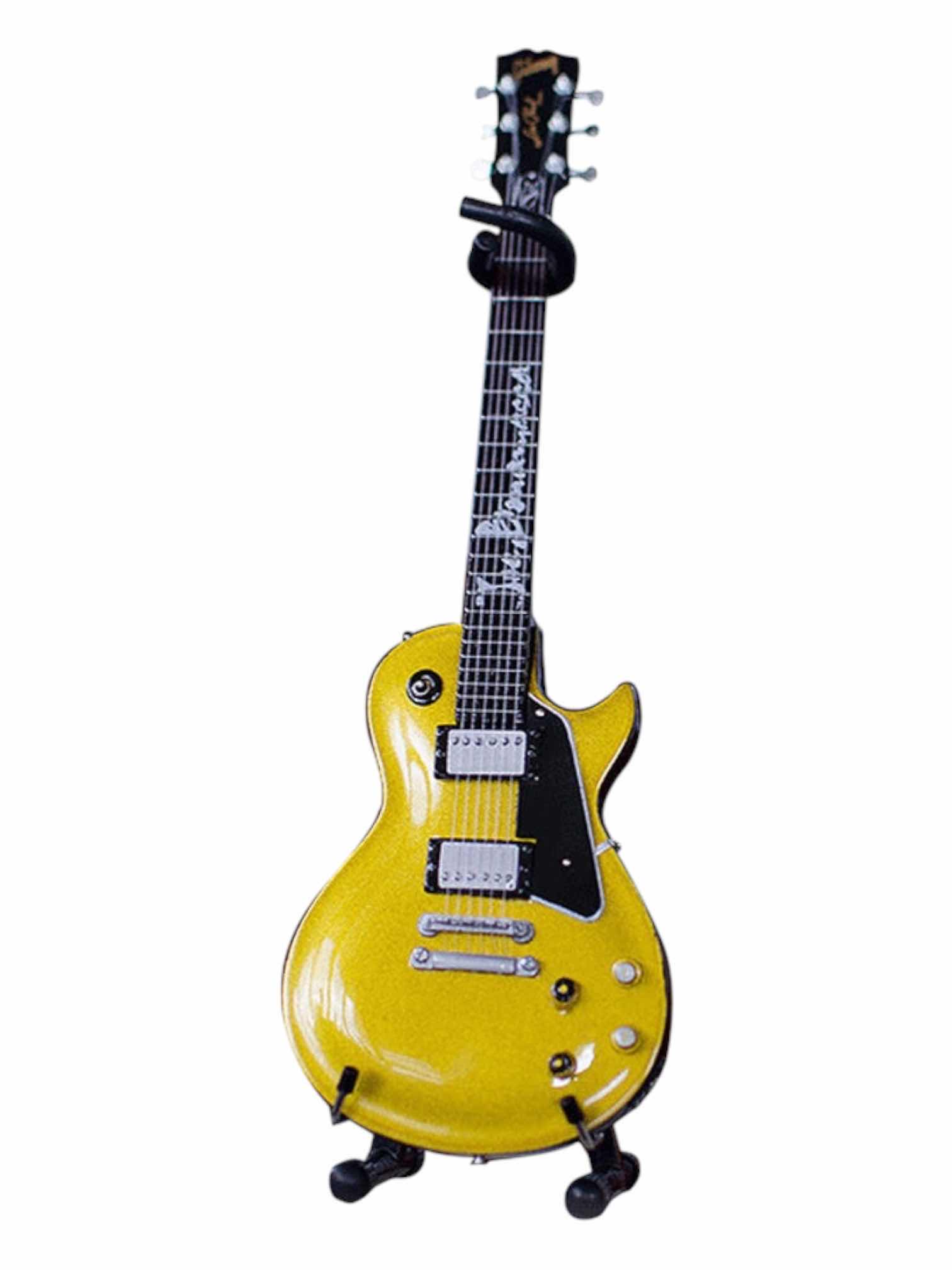 Photo 1 of NEW AXE HEAVEN MINIATURE GUITARS JOE BONAMASSA GOLDTOP ELECTRIC GUITAR W STAND H9.5” $45