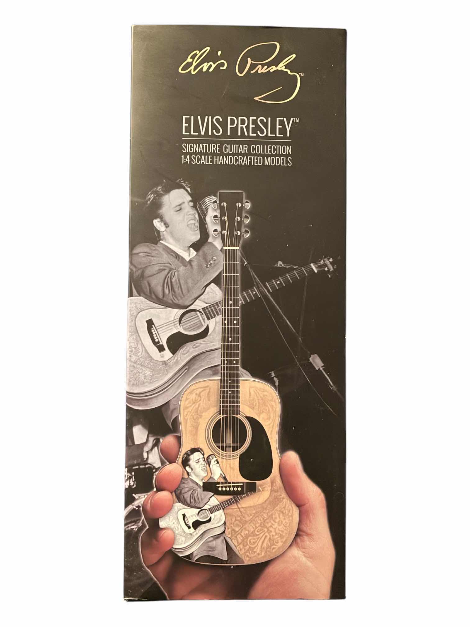 Photo 1 of NEW AXE HEAVEN MINIATURE GUITARS ELVIS PRESLEY 55’ TRIBUTE ACOUSTIC GUITAR W STAND H9.5” $45