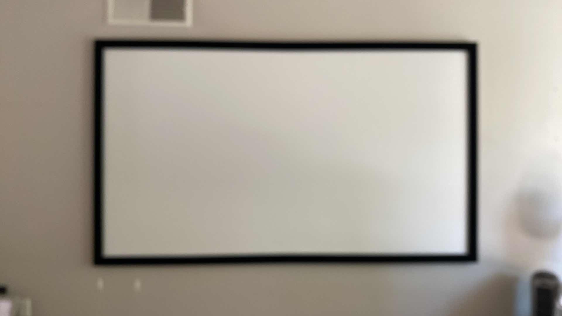 Photo 2 of BLACK FABRIC FRAMED PROJECTION SCREEN 8’ 5” X 4’ 10”