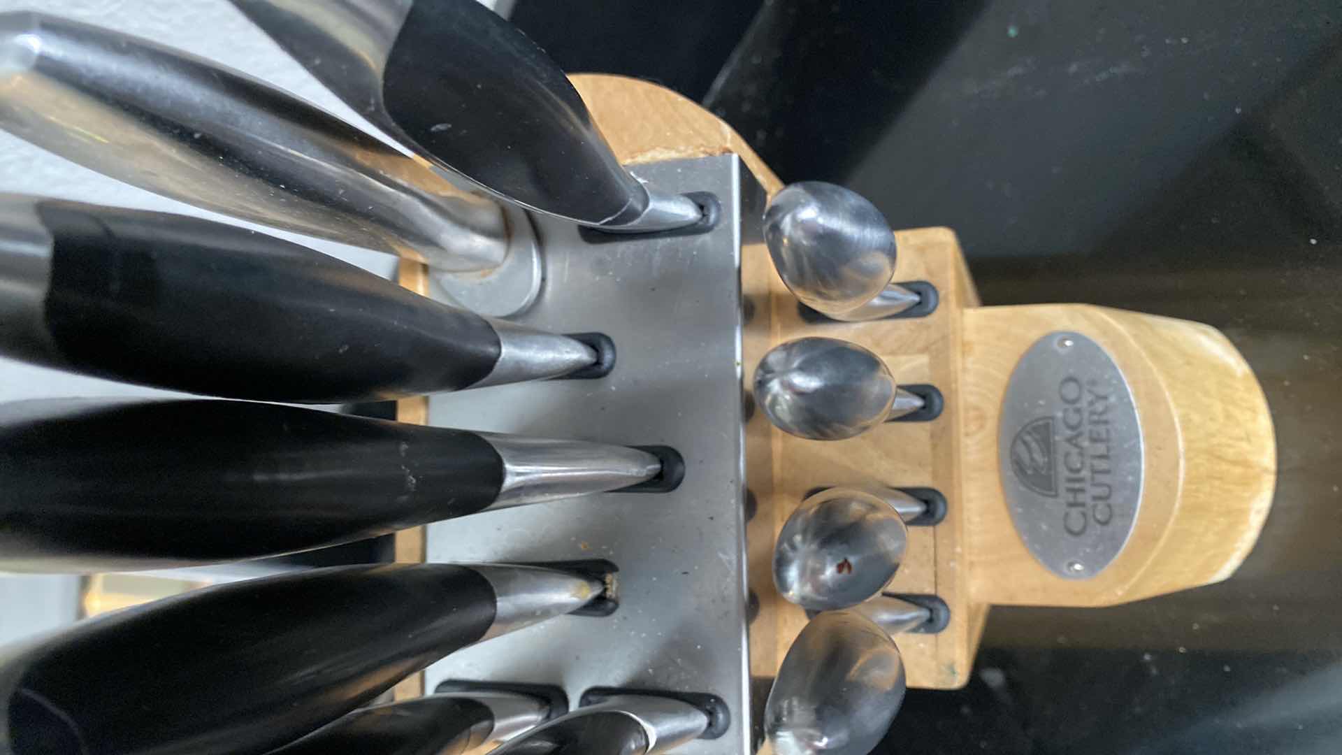 Photo 1 of CHICAGO CUTLERY  KNIFE SET WITH BLOCK AND TEA KETTLE