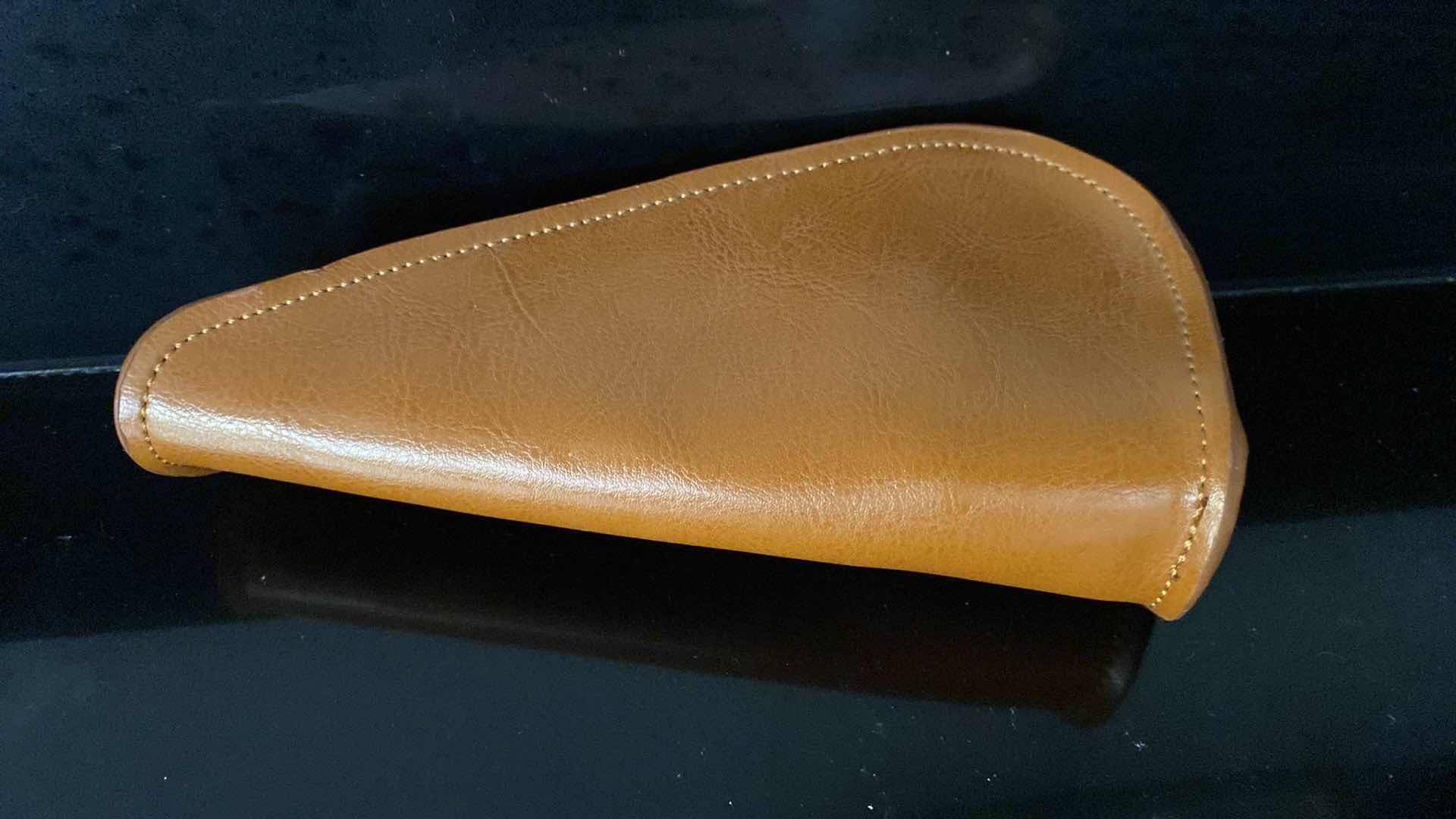 Photo 1 of 2- RARE CARVED SMOKING PIPES W. LEATHER CASE