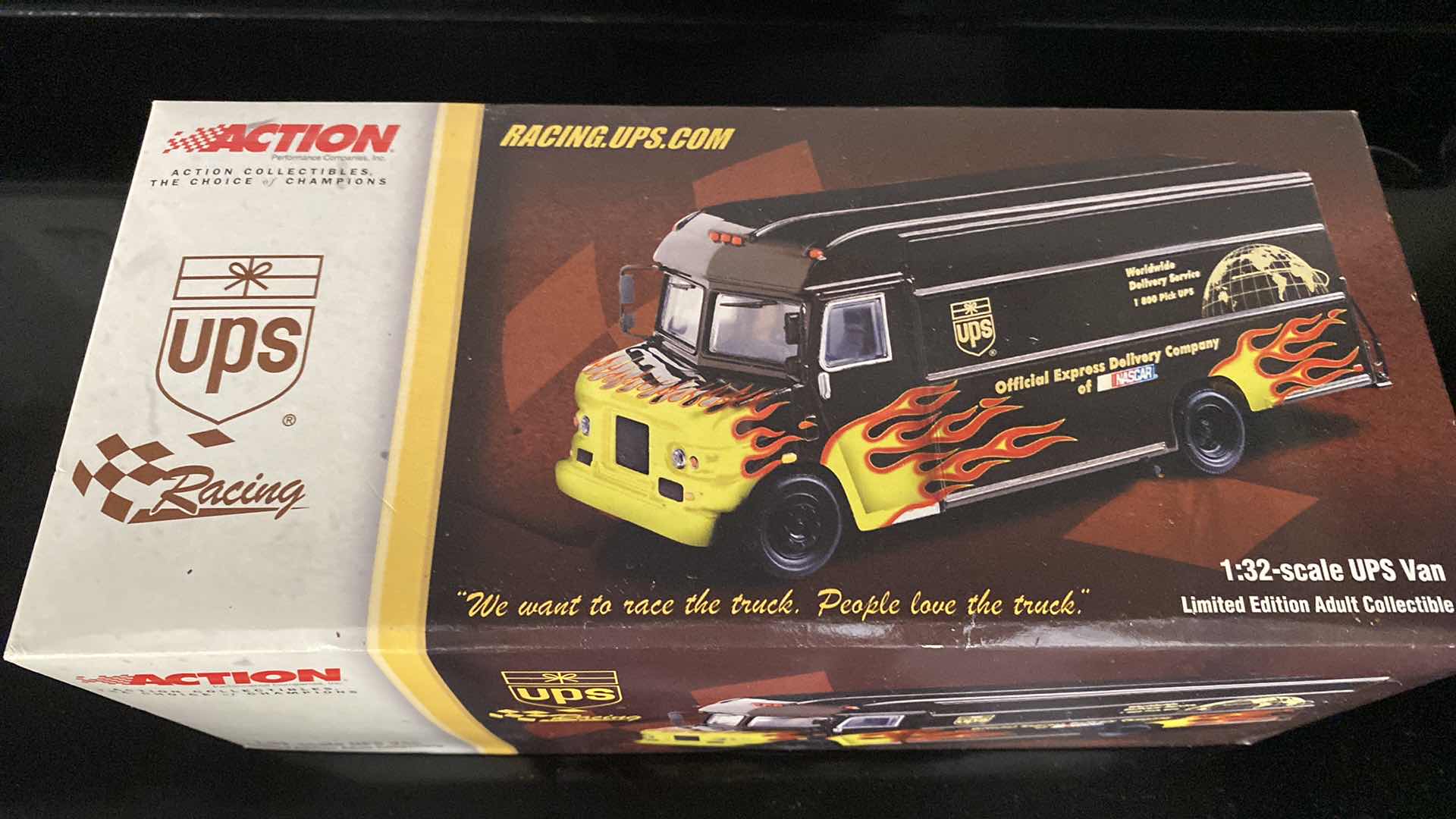 Photo 1 of ACTION COLLECTIBLES UPS RACING 1:32 SCALE UPS VAN