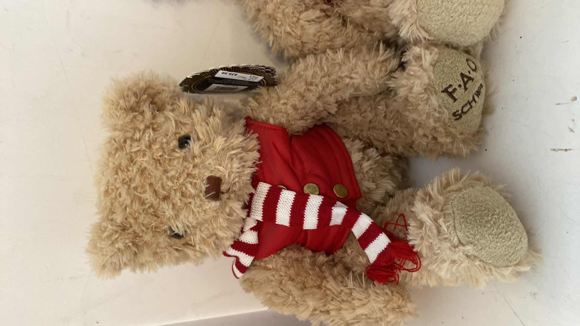 Photo 2 of NEW WITH TAGS F.A.O. SCHWARZ BEARS 16”