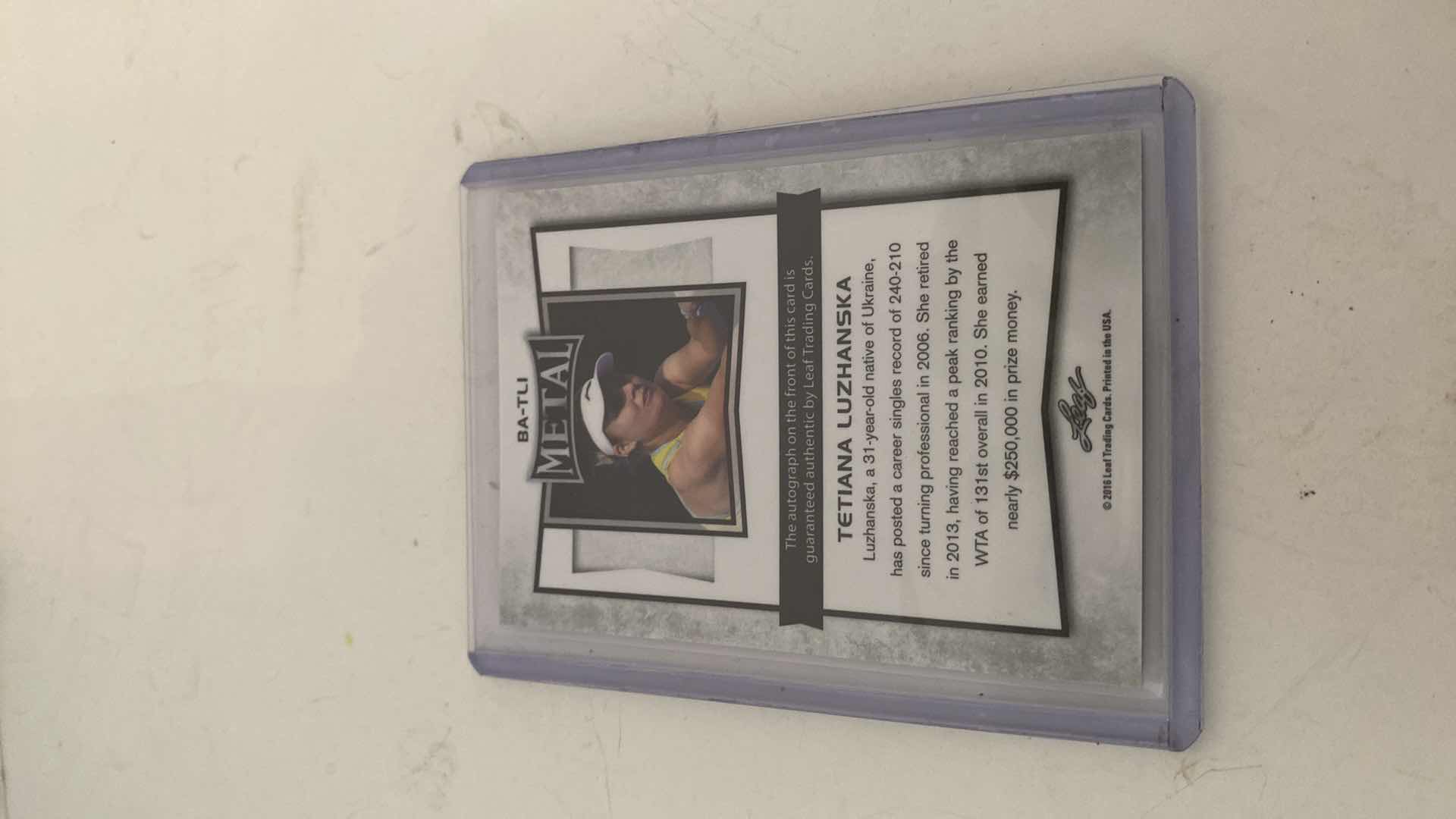 Photo 1 of 3 - AUTOGRAPHED TENNIS TRADING CARDS