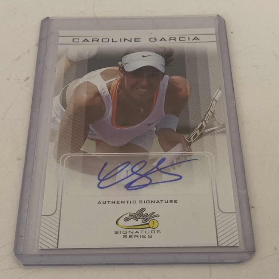 Photo 1 of 2017 LEAF AUTHENTIC SIGNATURE CAROLINE GARCIA TRADING CARD