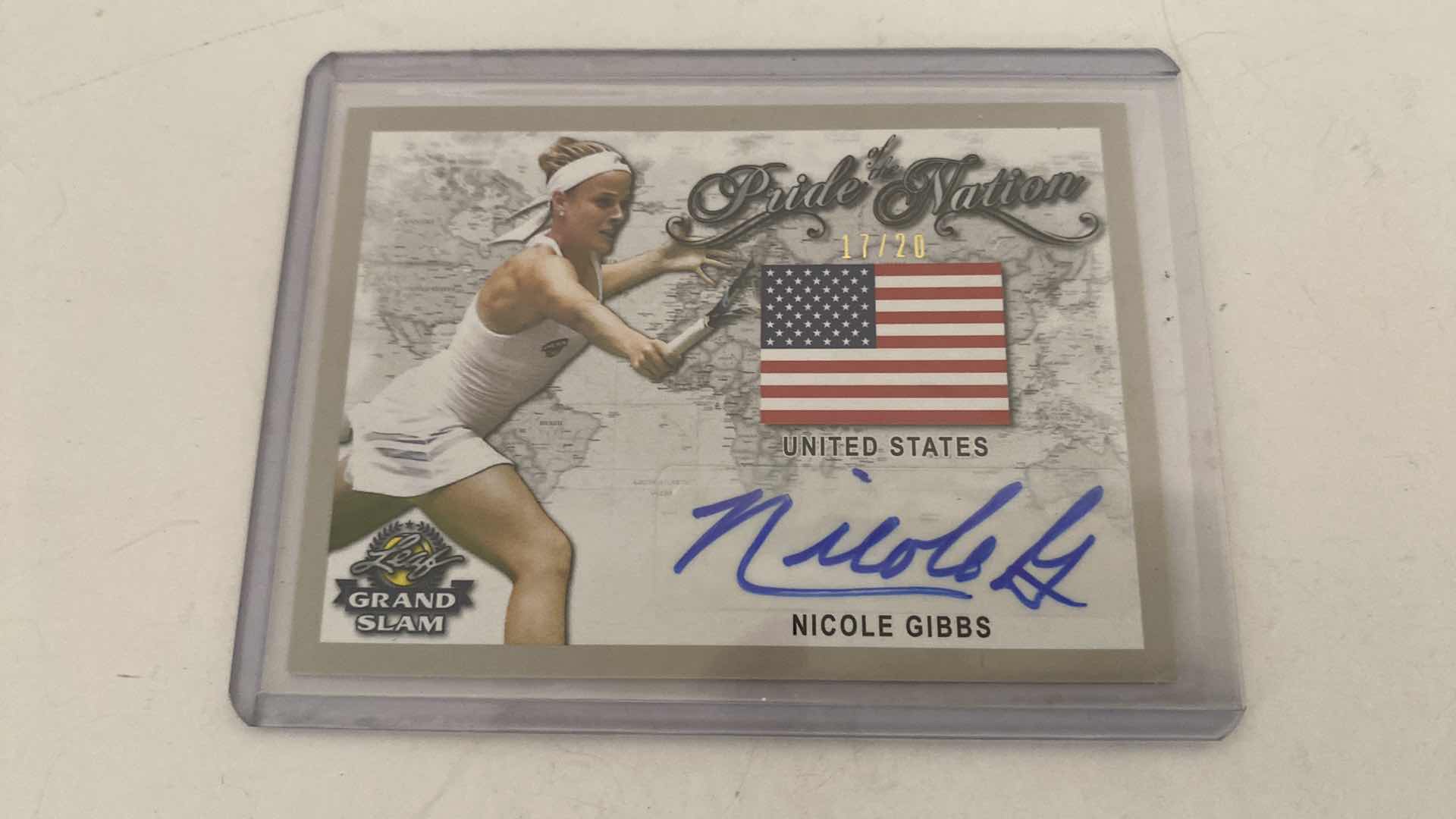 Photo 1 of 2 - 2018 LEAF GRAND SLAM AUTOGRAPHED TRADING CARD