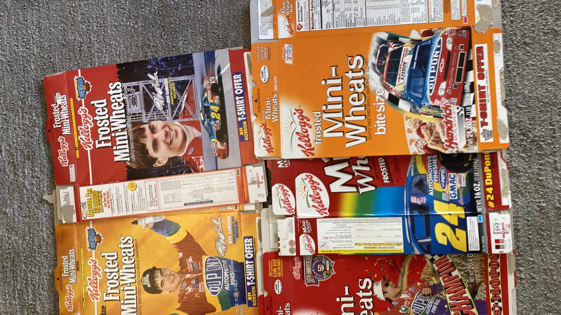 Photo 1 of VINTAGE CEREAL BOXES JEFF GORDON AND MORE