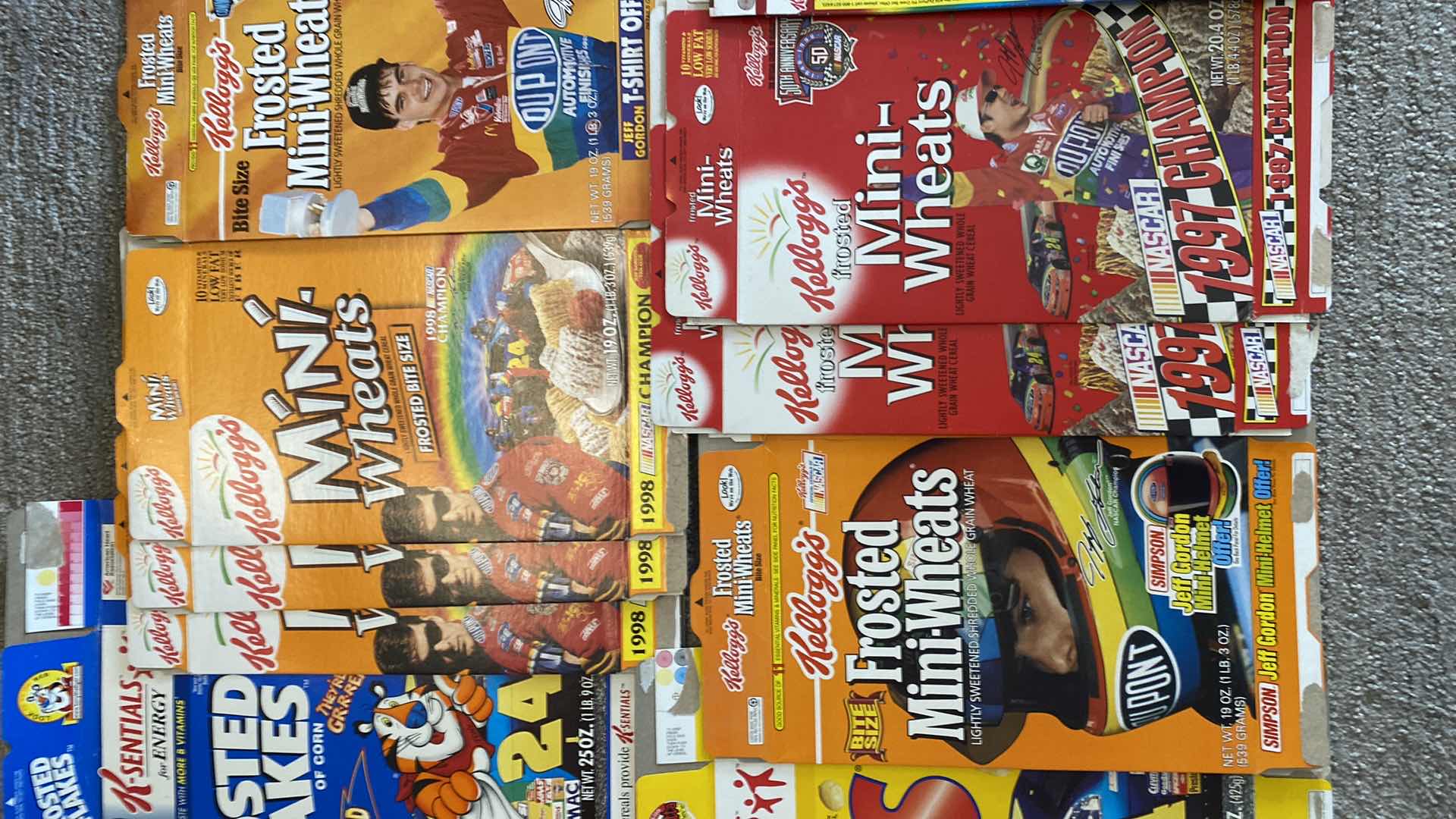 Photo 1 of VINTAGE CEREAL BOXES JEFF GORDON AND MORE