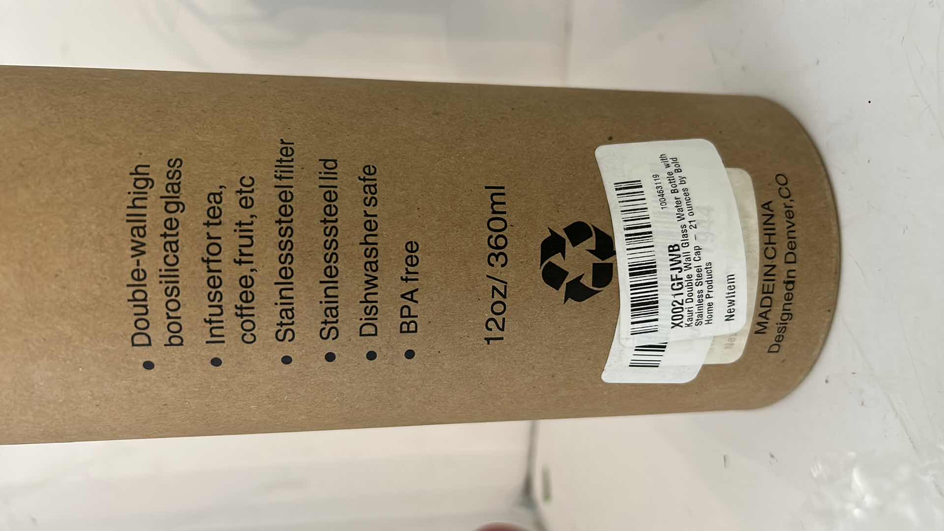 Photo 1 of NEW TEA INFUSER AND WATER BOTTLE