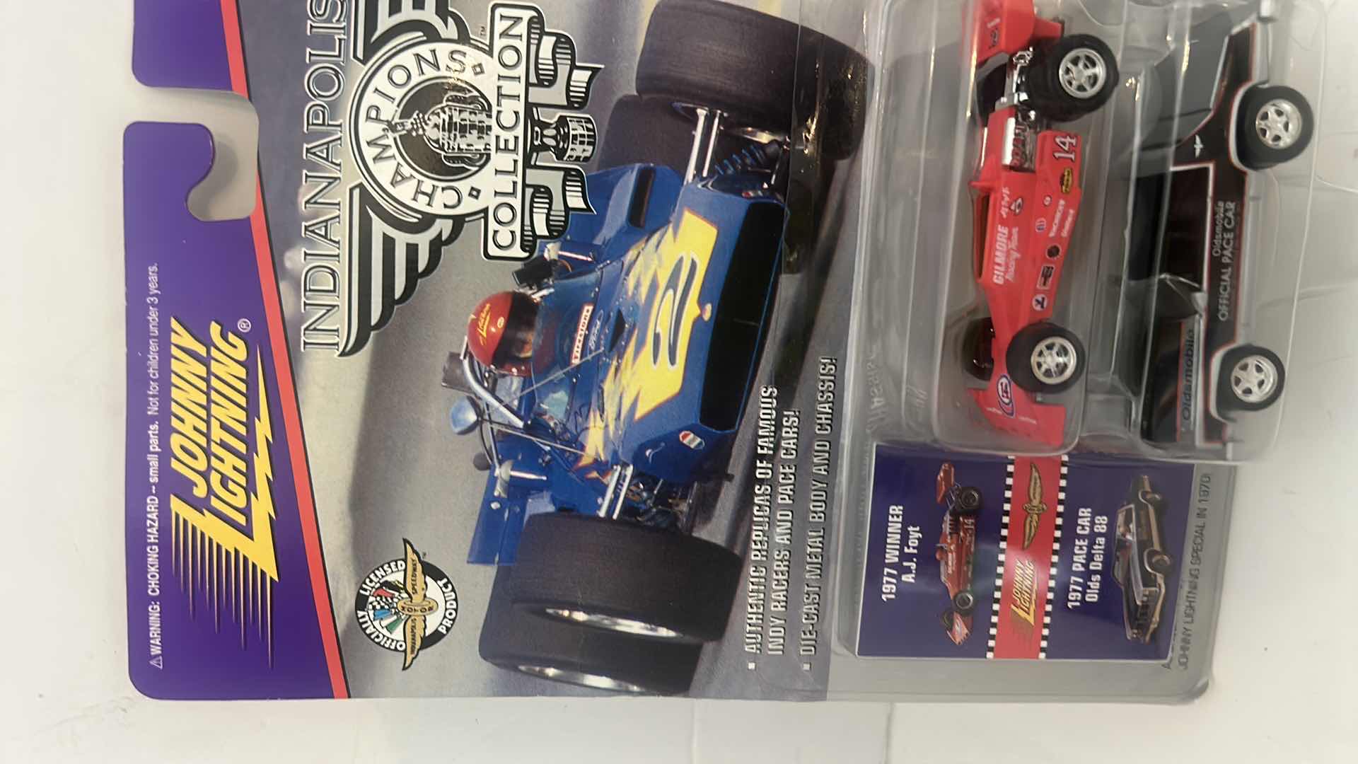 Photo 1 of 3 - 2 PACK JOHNNY LIGHTNING INDIANAPOLIS 500 CHAMPIONS COLLECTIBLES