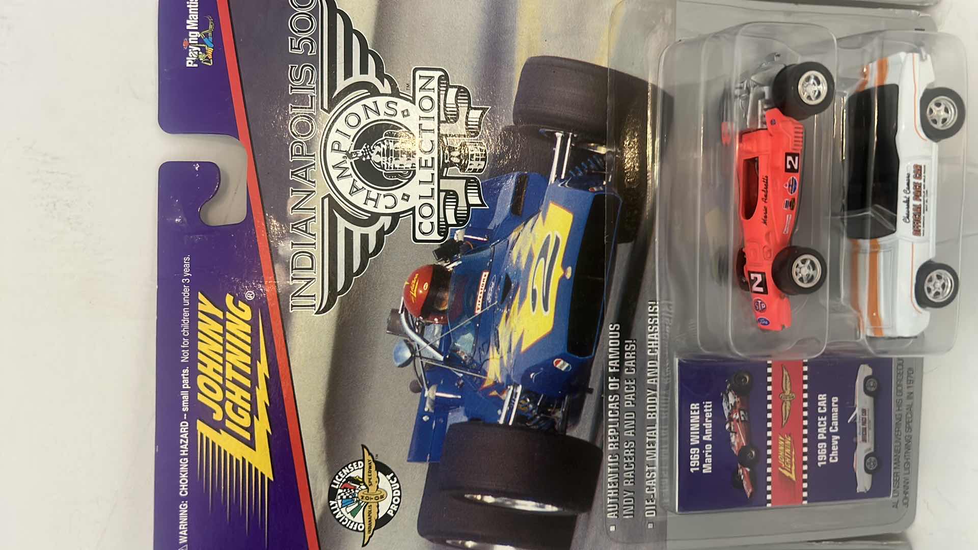 Photo 1 of 3 - 2 PACK JOHNNY LIGHTNING INDIANAPOLIS 500 CHAMPIONS COLLECTIBLES