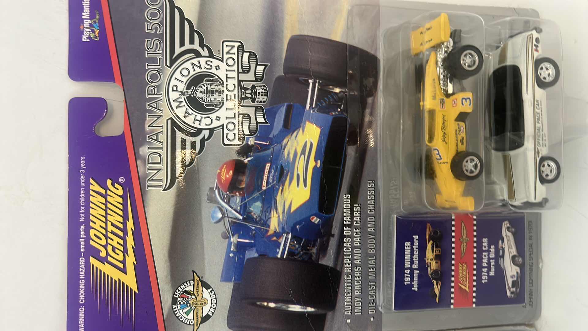 Photo 1 of 3 - 2 PACK JOHNNY LIGHTNING INDIANAPOLIS 500 CHAMPIONS COLLECTIBLES
