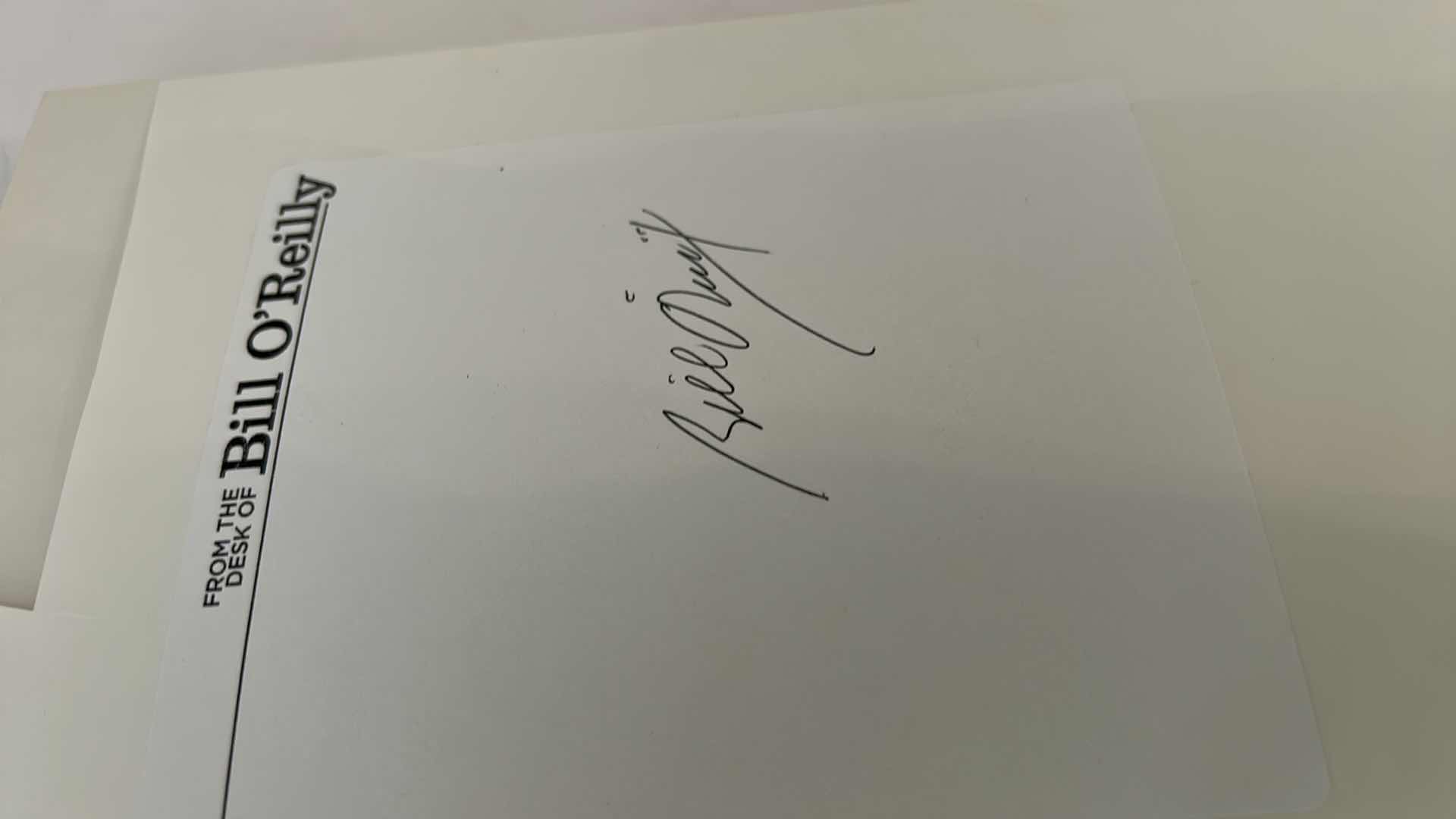 Photo 1 of AUTOGRAPHED HARDCOVER- “PINHEADS AND PATRIOTS” BY BILL O’REILLY