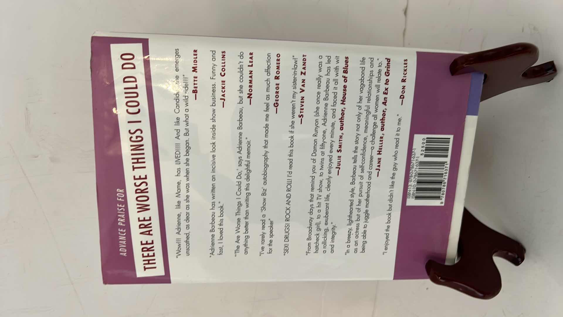 Photo 3 of AUTOGRAPHED HARDCOVER BOOK, “THERE ARE WORSE THINGS I COULD DO” ADRIENNE BARBEAU