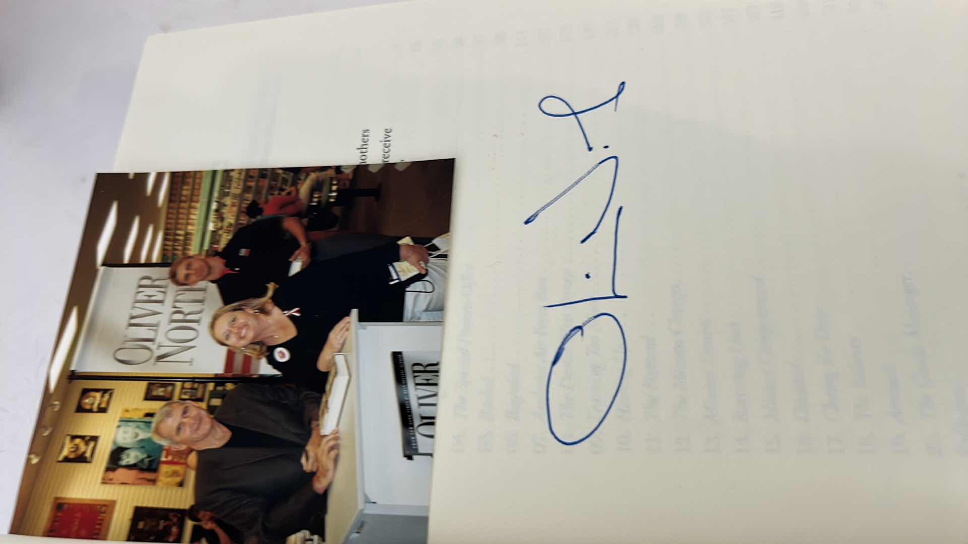 Photo 1 of AUTOGRAPHED HARDCOVER BOOK, “OLIVER NORTH MISSION COMPROMISED” BY JOE MUSSER