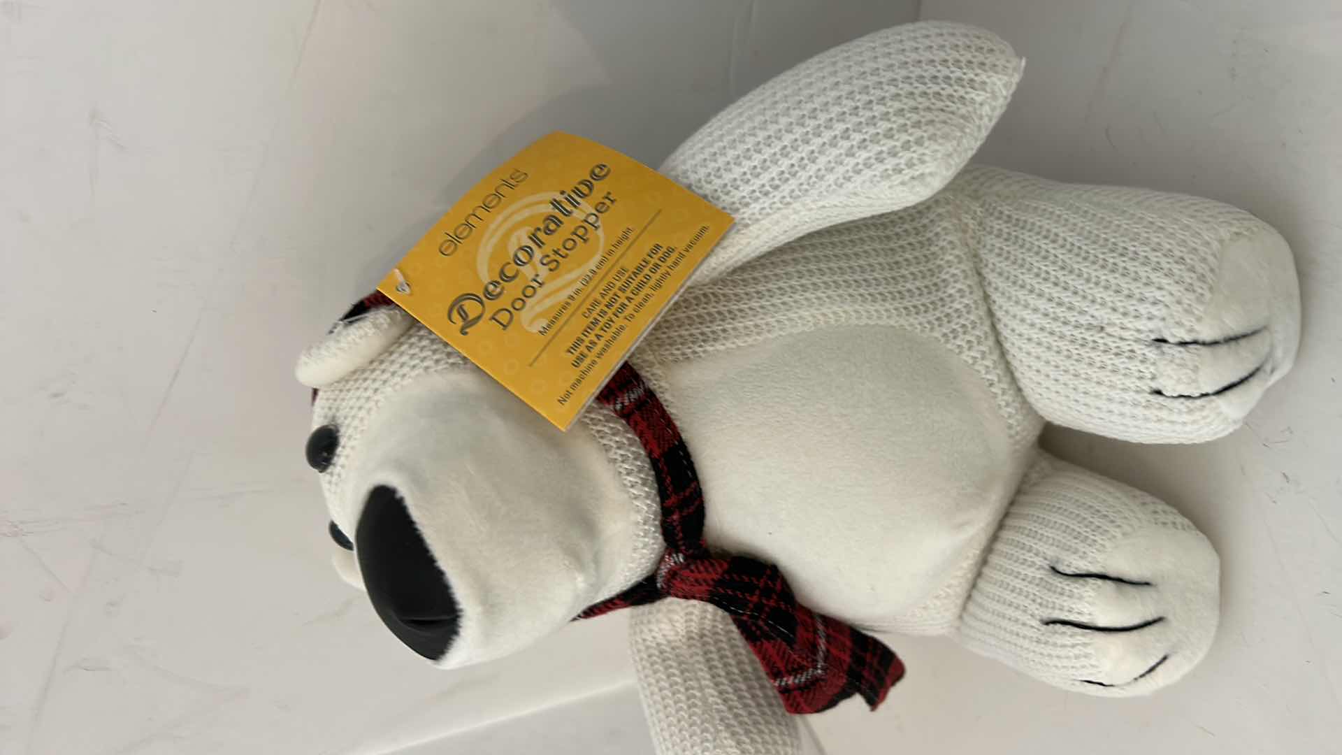 Photo 2 of POLAR BEAR DOOR STOP, BEAR STUFFED ANIMAL AND AMERICAN FLAG PHOTO FRAME