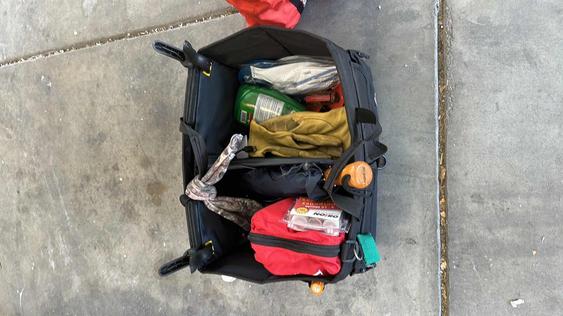 Photo 2 of BAG OF FIRST AID AND CAR ITEMS