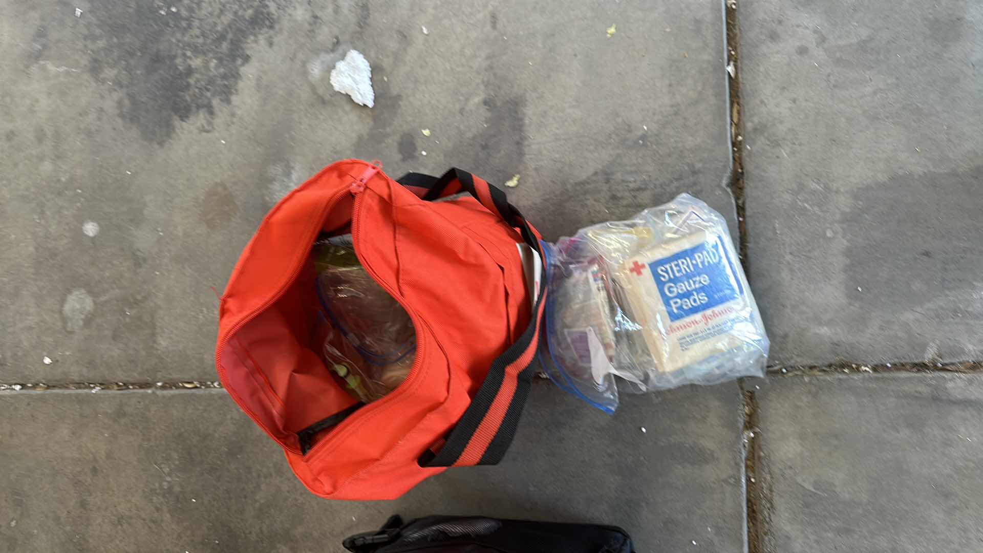 Photo 4 of BAG OF FIRST AID AND CAR ITEMS