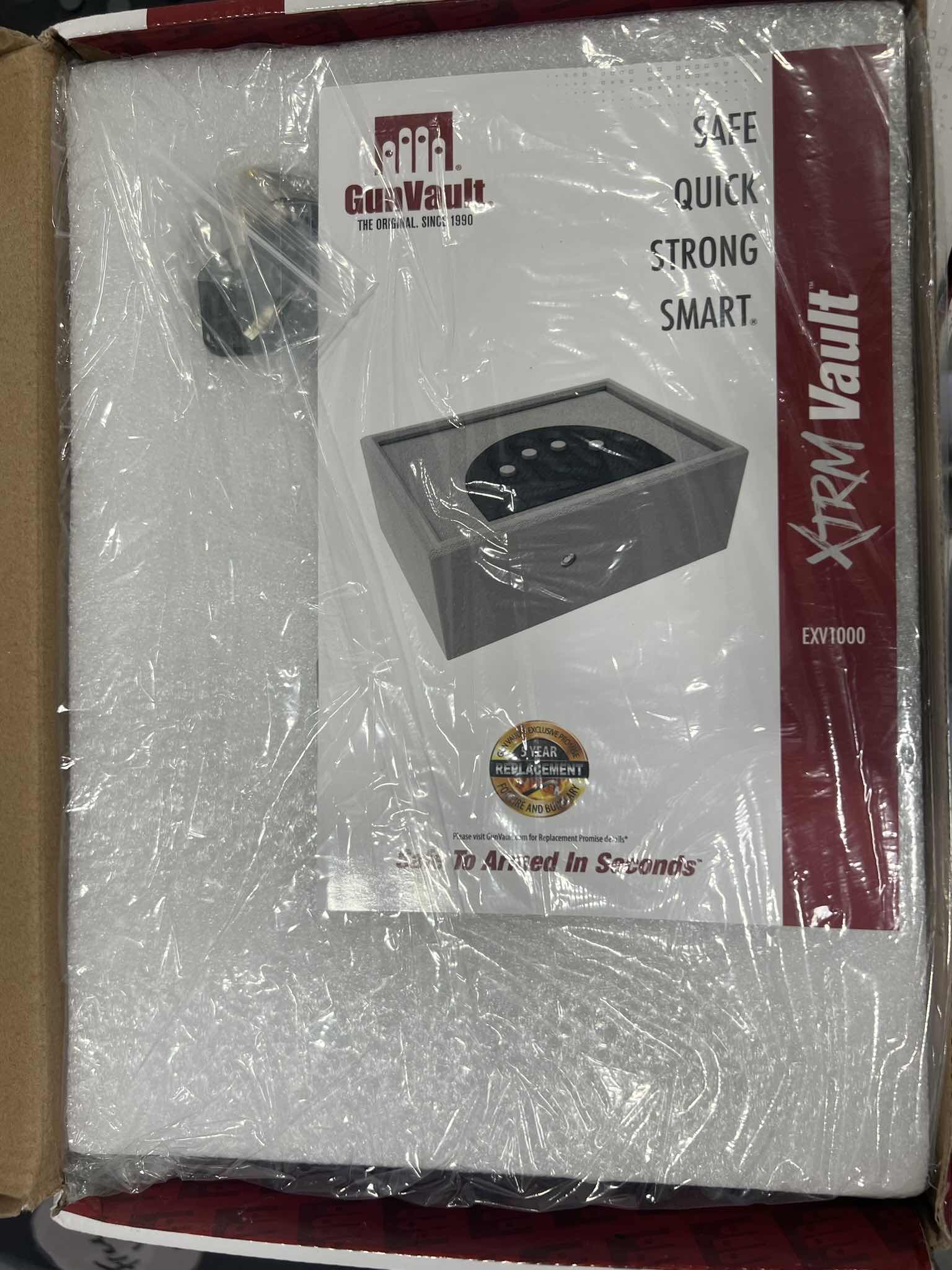 Photo 1 of NEW PORTABLE XTRM VAULT-GunVault “THE ORIGINAL SINCE 1990” NO EYES KEYPAD, 16 GAUGE STEEL BODY-GREY 4.5” x 11.5” H8.5”