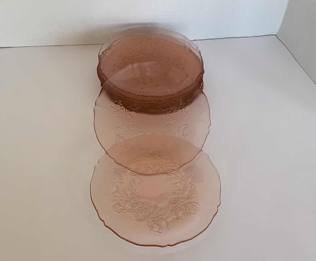 Photo 1 of 10 - 7” ROSA PINK SALAD PLATES