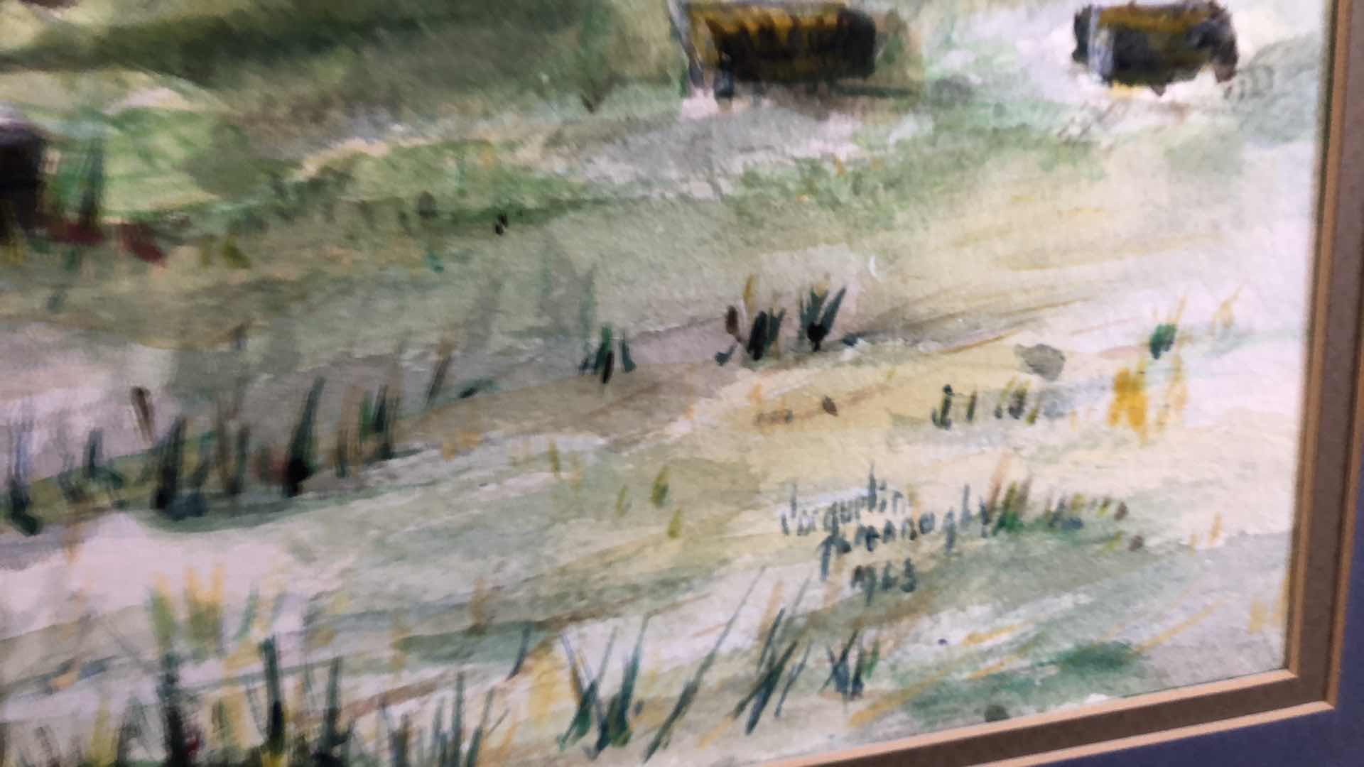 Photo 1 of SIGNED OIL PRINTING 26” X 22”