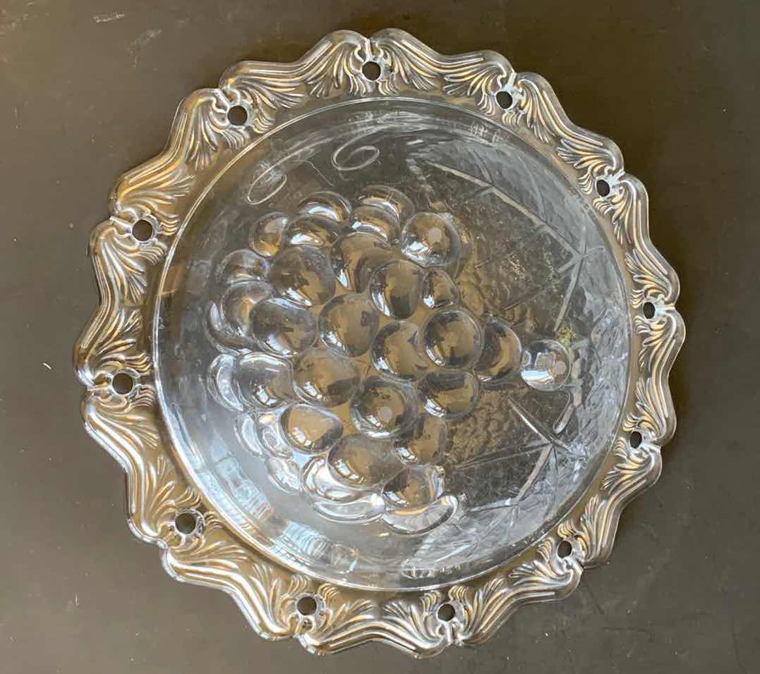 Photo 1 of SAVOIR VIVRE CRYSTAL GRAPE SERVING BOWL 8.5"