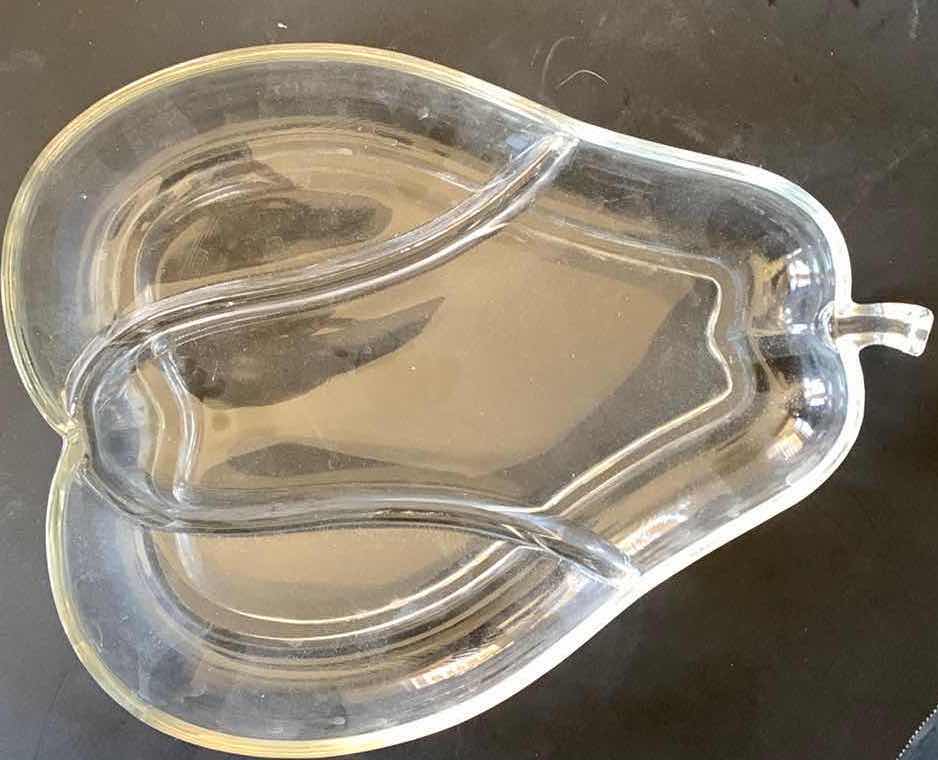 Photo 1 of PEAR SHAPED RELISH TRAY 11"