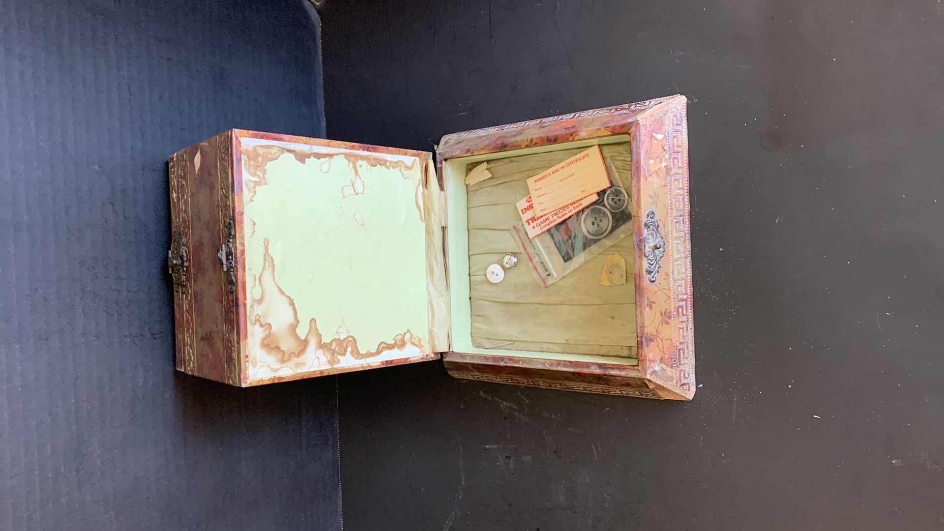 Photo 1 of ANTIQUE MEMORY BOX WITH SHIRT COLLARS