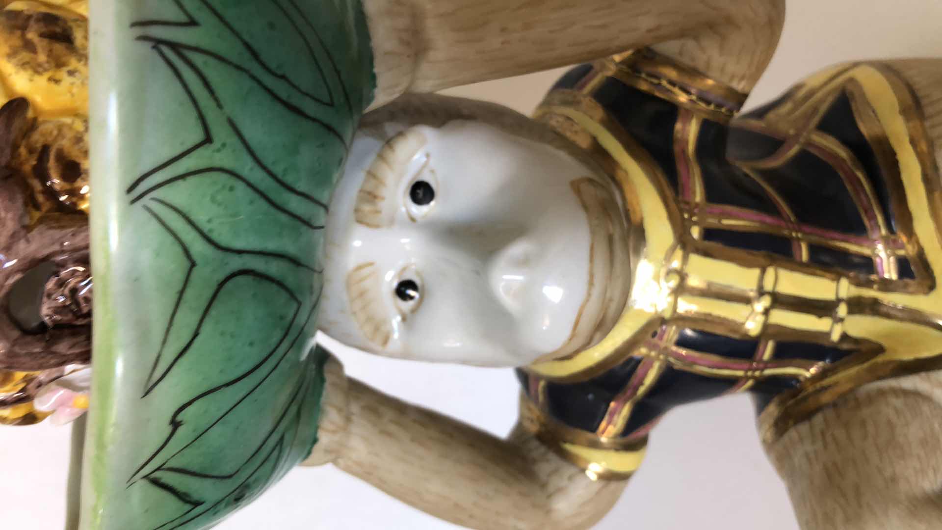 Photo 1 of MONKEY AND PINEAPPLE CANDLE HOLDER STATUE 17”