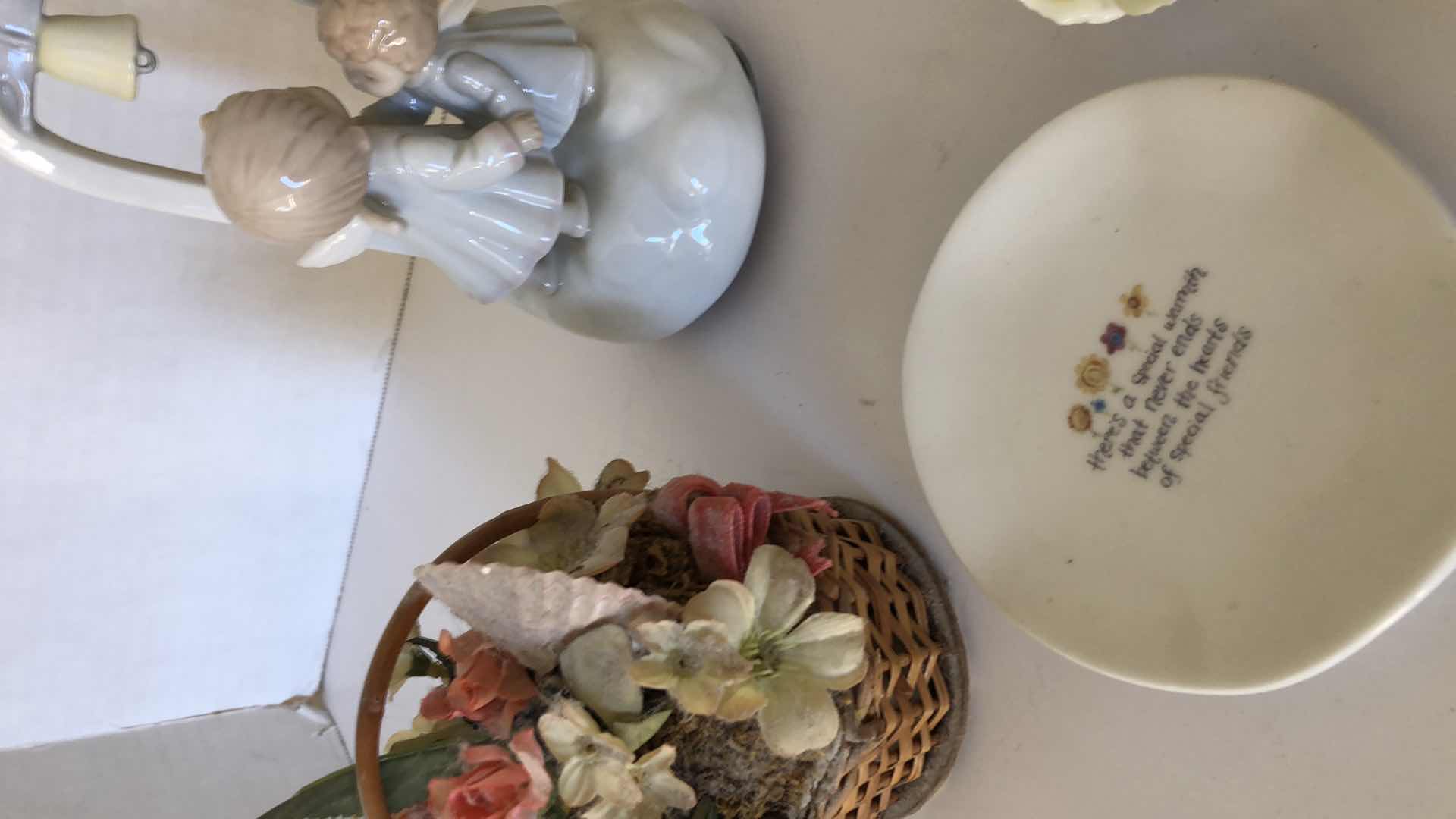 Photo 1 of 5-COLLECTIBLE FIGURINES & FLORALS