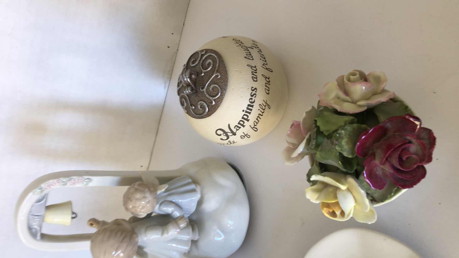 Photo 1 of 5-COLLECTIBLE FIGURINES & FLORALS