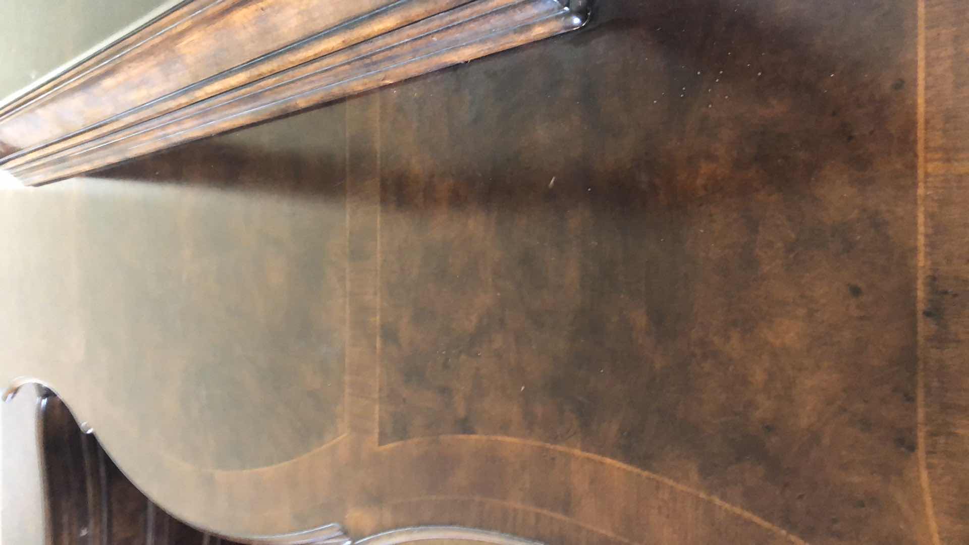 Photo 1 of MAHOGANY DRESSER W MIRROR AND DOVETAIL DRAWERS 76” X 21”  88”