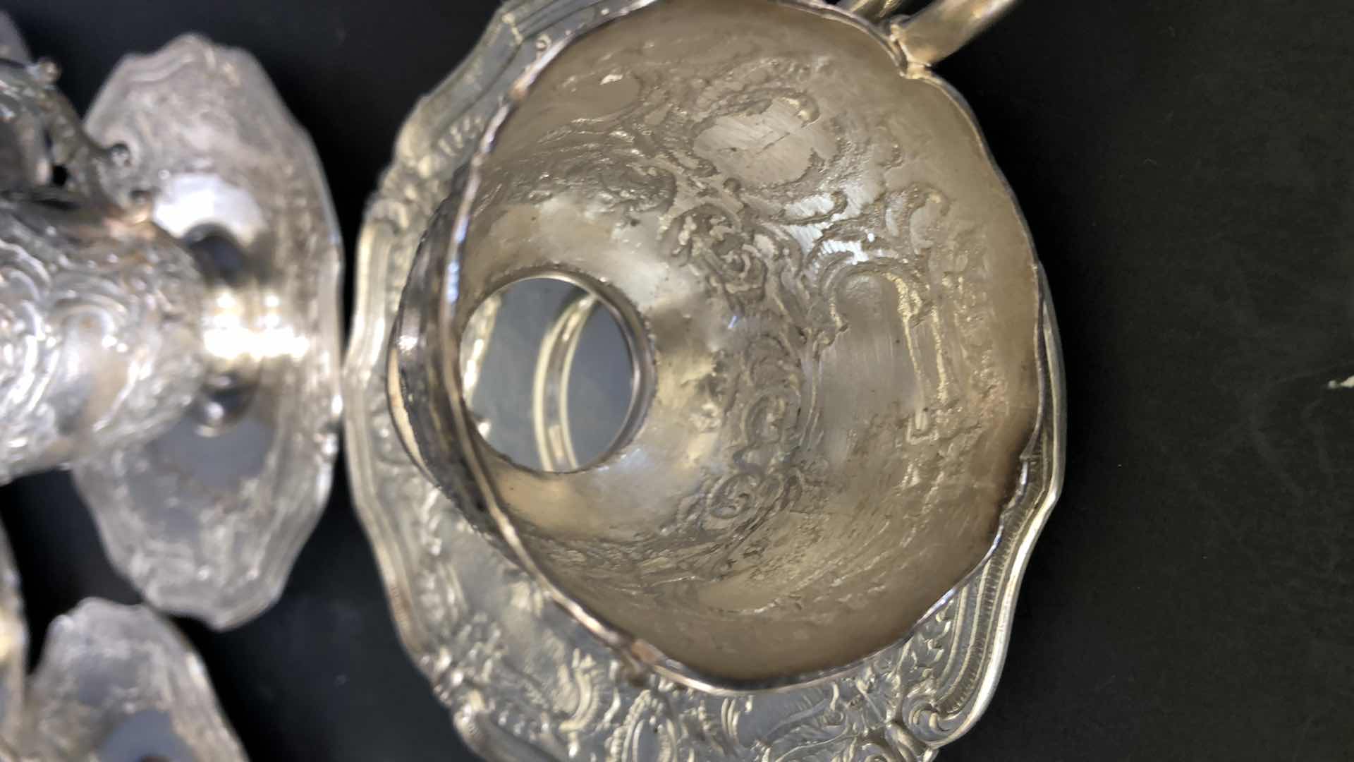 Photo 1 of 6-VINTAGE SILVER CUPS & SAUCERS