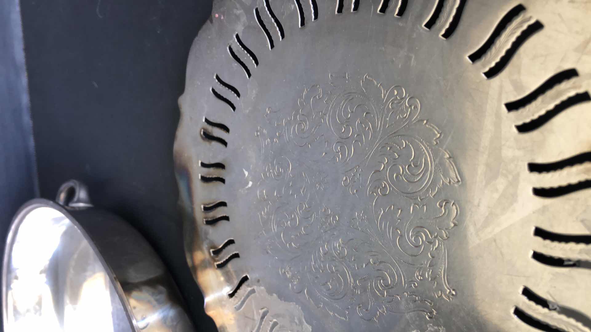 Photo 1 of 3-SILVER-PLATED SERVING TRAYS