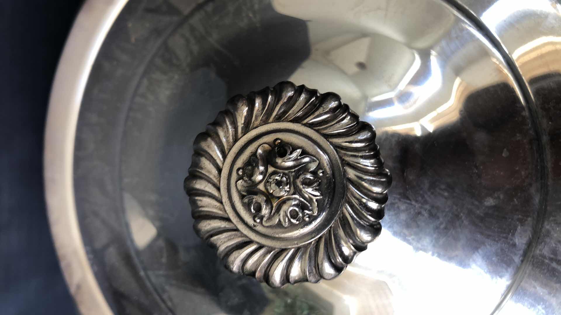 Photo 1 of SILVER PLATED SERVING BOWL WITH LID 13”