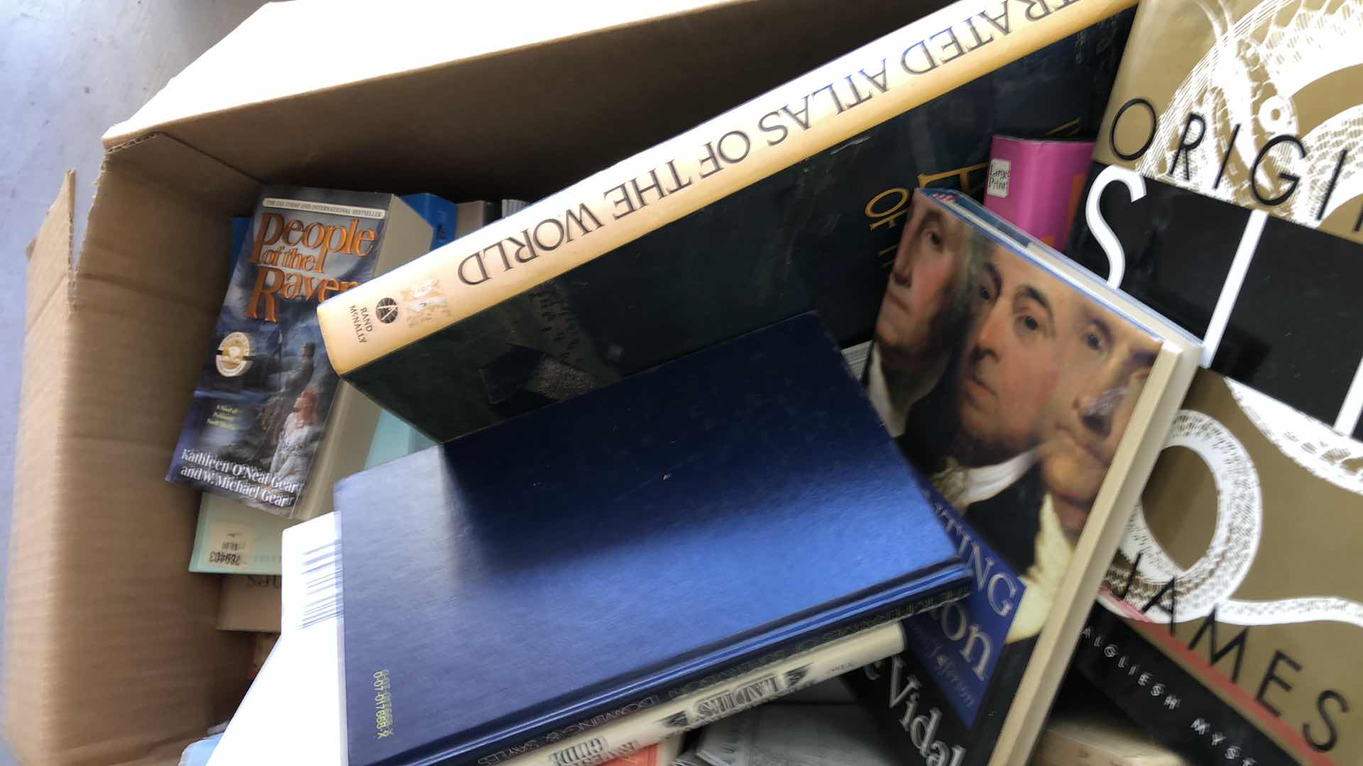 Photo 1 of BOX OF BOOKS-VARIOUS TITLES & AUTHORS