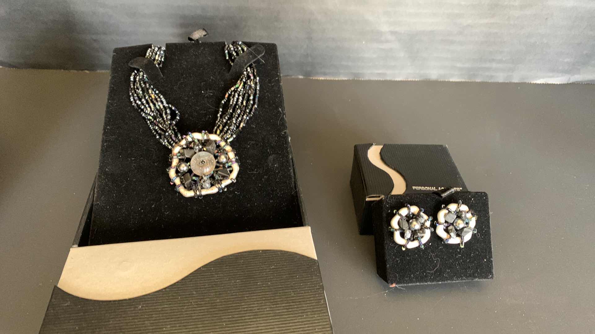 Photo 1 of BEADED NECKLACE WITH MATCHING EARRINGS