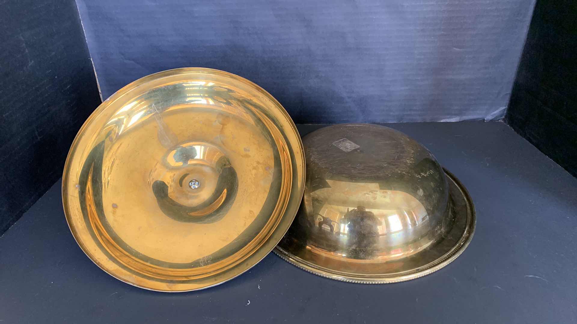 Photo 1 of 10” BRASS BUFFET CHAFING DISH