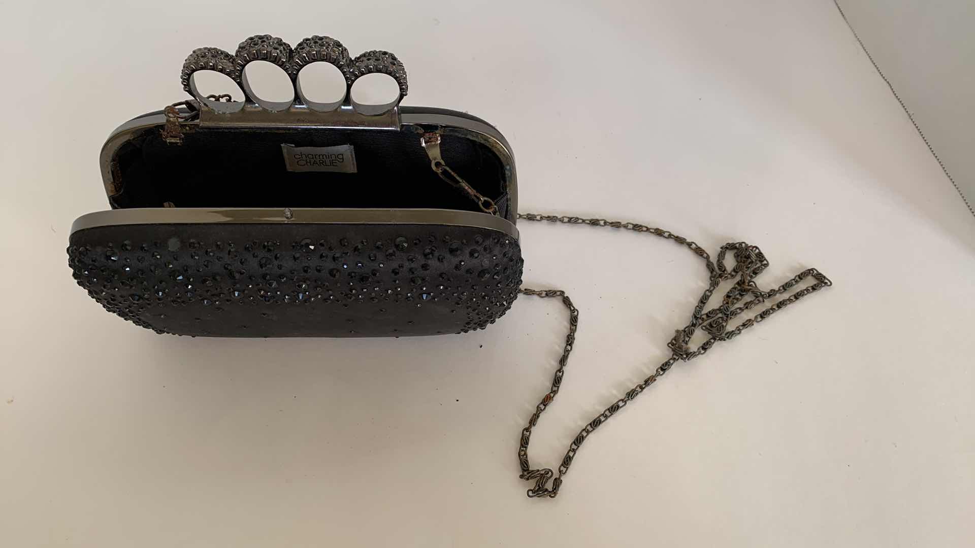 Photo 1 of CHARMING CHARLIE SPARKLING BLACK NIGHT PURSE