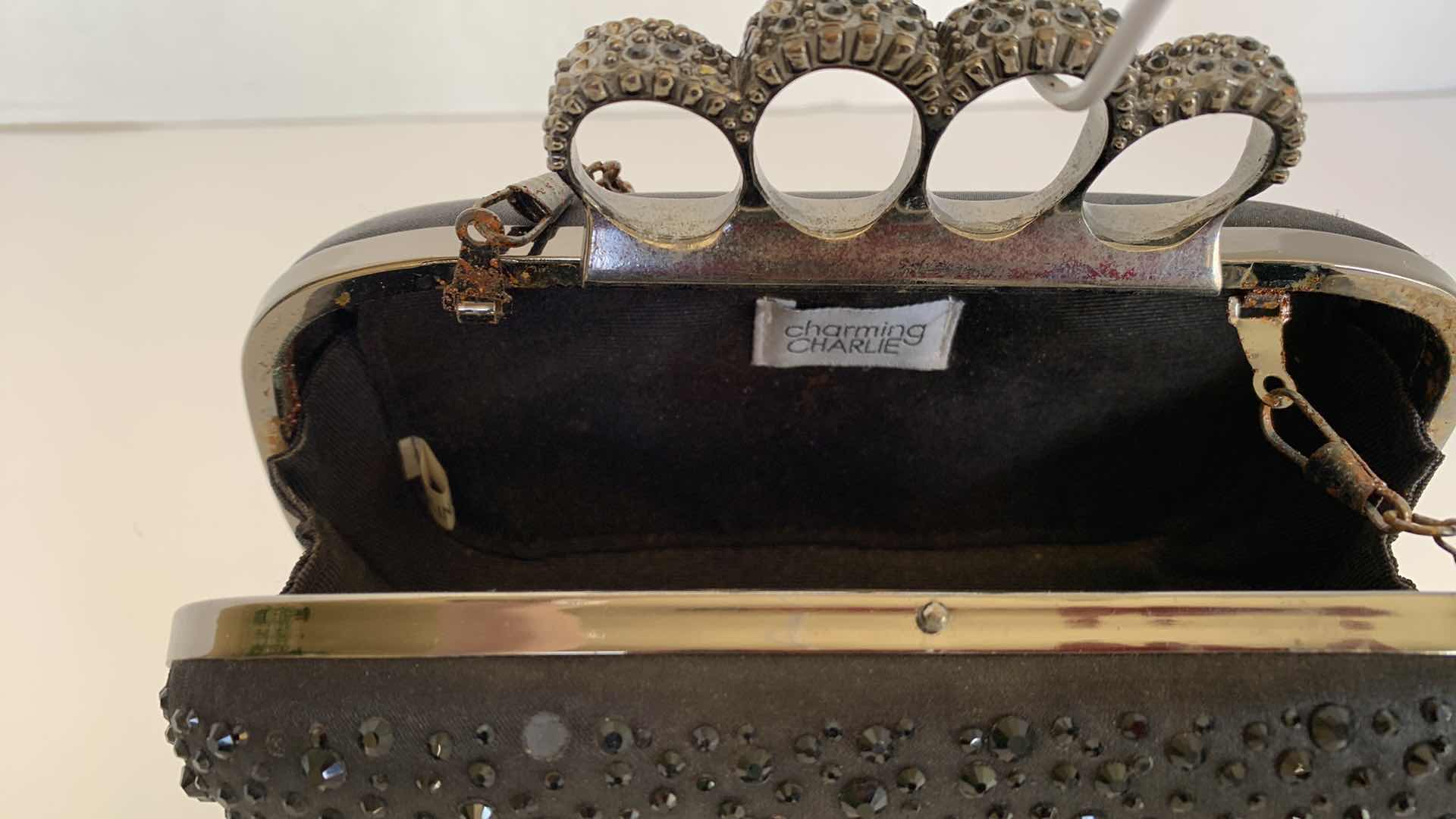 Photo 1 of CHARMING CHARLIE SPARKLING BLACK NIGHT PURSE