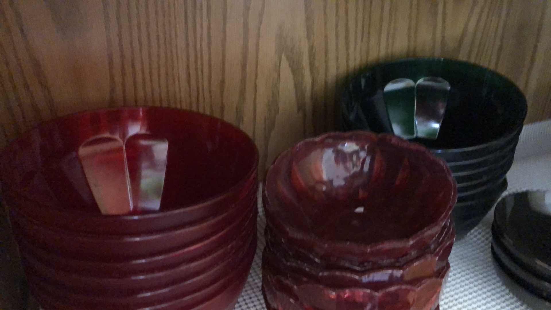 Photo 1 of CONTENTS OF CABINET-BOWLS