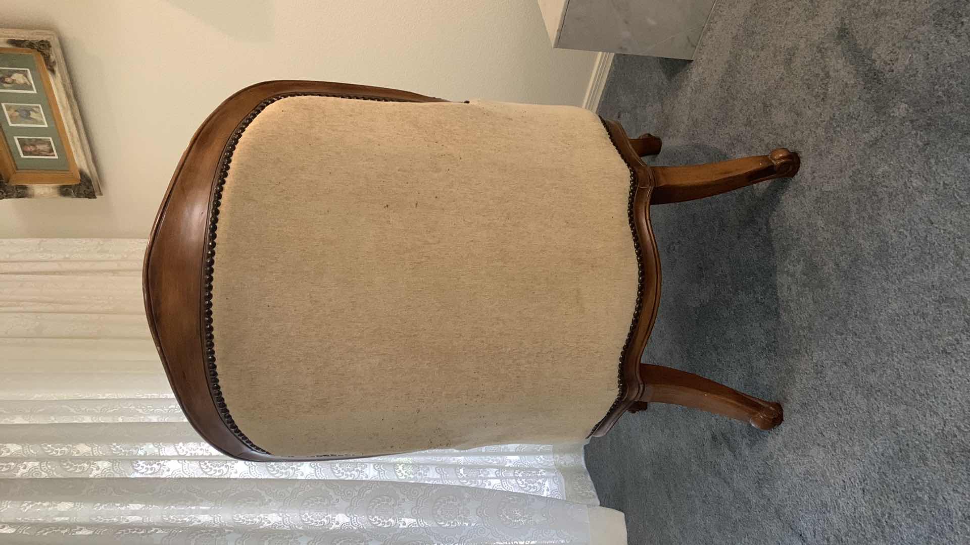View 4 of FRENCH STYLE LOUIS XV FAUTEUIL ARMCHAIR 26" X 24" H 38.5"