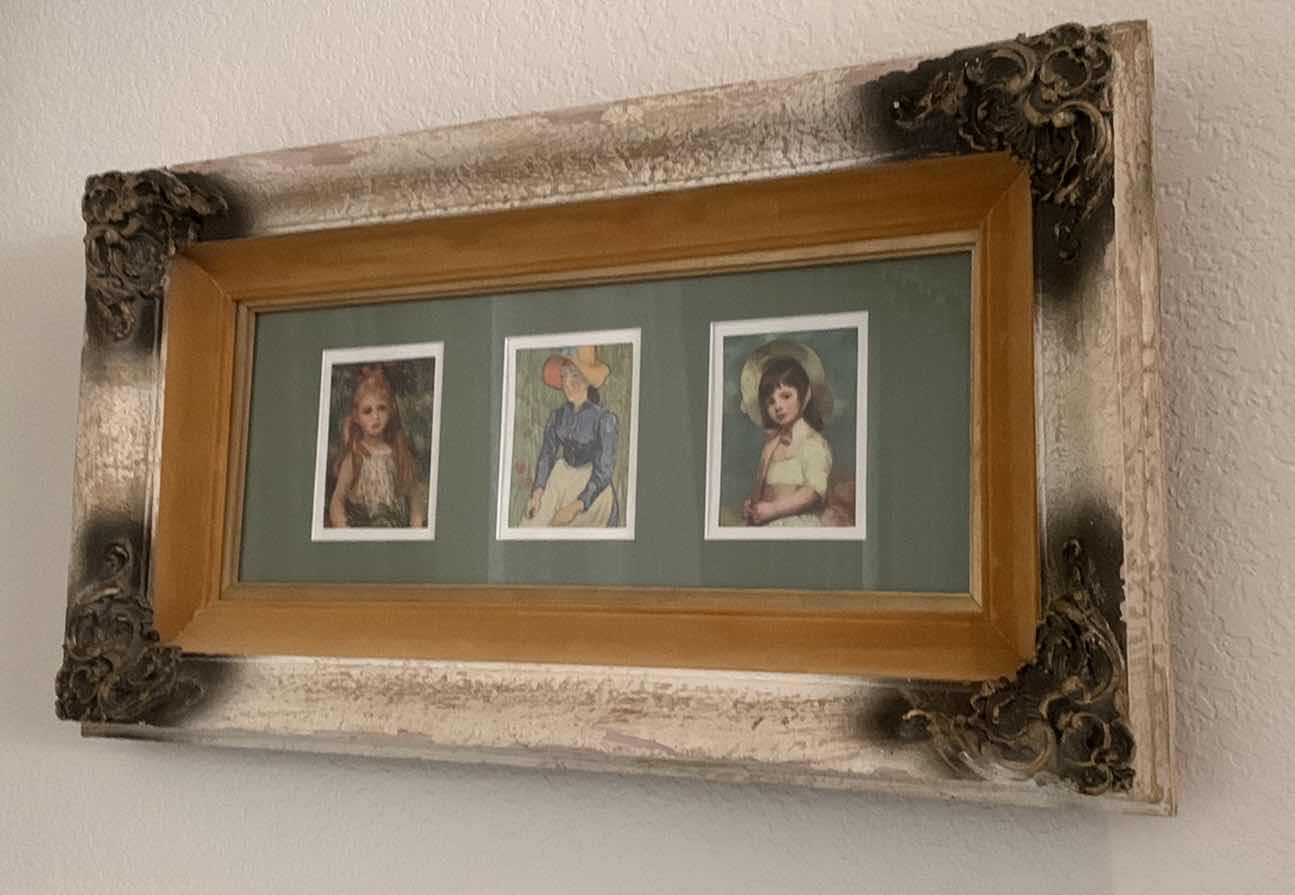 Photo 1 of VINTAGE FRENCH PROVINCIAL FRAMED PRINTS 21.5" X 12"