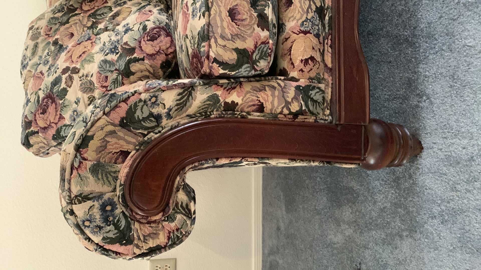 Photo 1 of VINTAGE FLORAL SOFA 83" X 35" H 37"