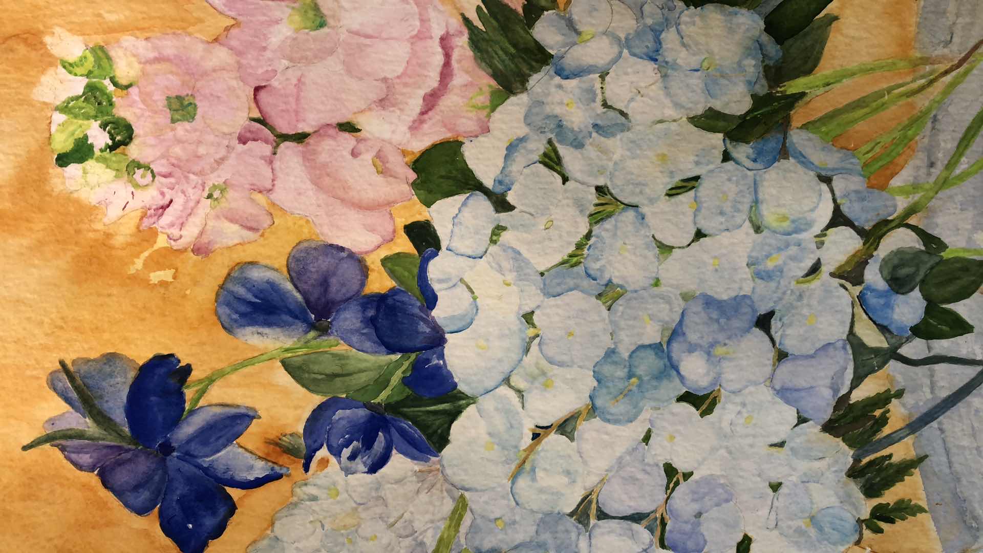 Photo 1 of ORIGINAL WATERCOLOR PAINTING 28” X 32”